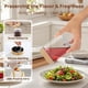 thumbnail image 3 of Frascos de vidrio HomArtist de 710 ml con tapas de bambú, paquete de 4, para preparar comidas, 3 of 8