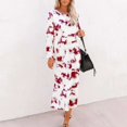 thumbnail image 2 of Pompotops Robe Décontractée Confortable à Manches Longues Teinture sur Nœuds pour Femmes en Solde, 2 of 4