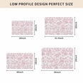 thumbnail image 4 of Pink Flower Door Mat Indoor Outdoor, Vintage Farmhouse Boho Leaf Spring Solid Non Slip Welcome Mat with Rubber Backing, Absorbent Fabric Front Door Mats Entryway Rug for Home Patio Entrance 20"x31.5", 4 of 8