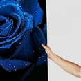 thumbnail image 3 of Fenyluxe Royal Blue Rose Shower Curtain Waterproof Shower Curtains Valentine's Day Bathroom  69x72, 3 of 7