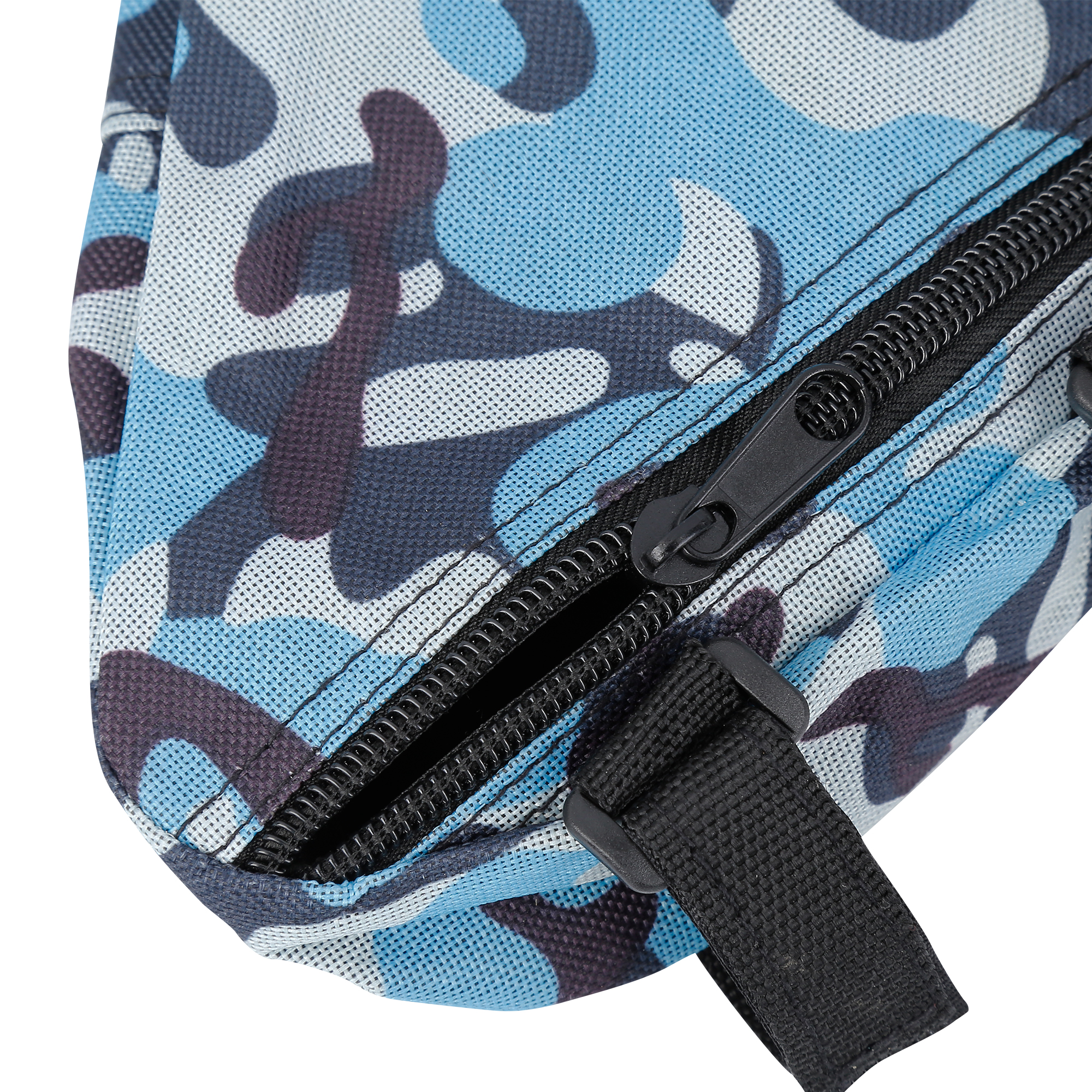 Unique Bargains 6.30x5.51x1.57in Bike Saddlebag Frame Bag Tool Pouch Camouflage Blue
