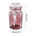 thumbnail image 3 of Jarrón de cristal transparente con decoración de cinta – Jarrón decorativo de color para plantas hidropónicas, flores secas o frescas – Centro de mesa para el hogar, ideal para la sala de esta, 3 of 6