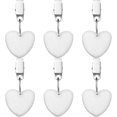 thumbnail image 5 of 6 piezas en forma de corazón mantel pesas piedra mantel pesas abrazadera de metal mantel colgante piedra mesa pesas perchas para picnic al aire libre cena familiar decoración de mesa TUNC Sencillez, 5 of 5