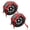 Red, variant on Mega Cargo Control Snap Hooks Tow Dolly Basket Straps - Fits Wheels 15" - 19" Tires – 2 Pack Basket Tie Downs for Auto Transport (Blue)