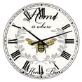 thumbnail image 1 of Designart « Honey Bee A Oversized Cottage Wall Clock », 1 of 4
