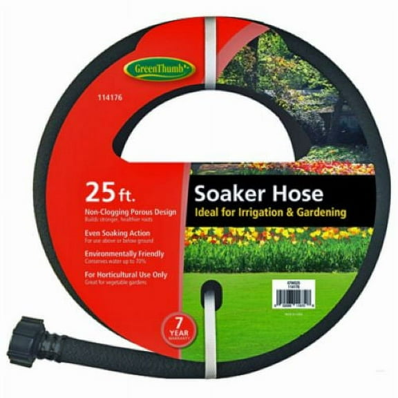 Green Thumb GTWS25 25' Foot Weeper Soaker Porous Rubber Garden Hose - Quantity of 2