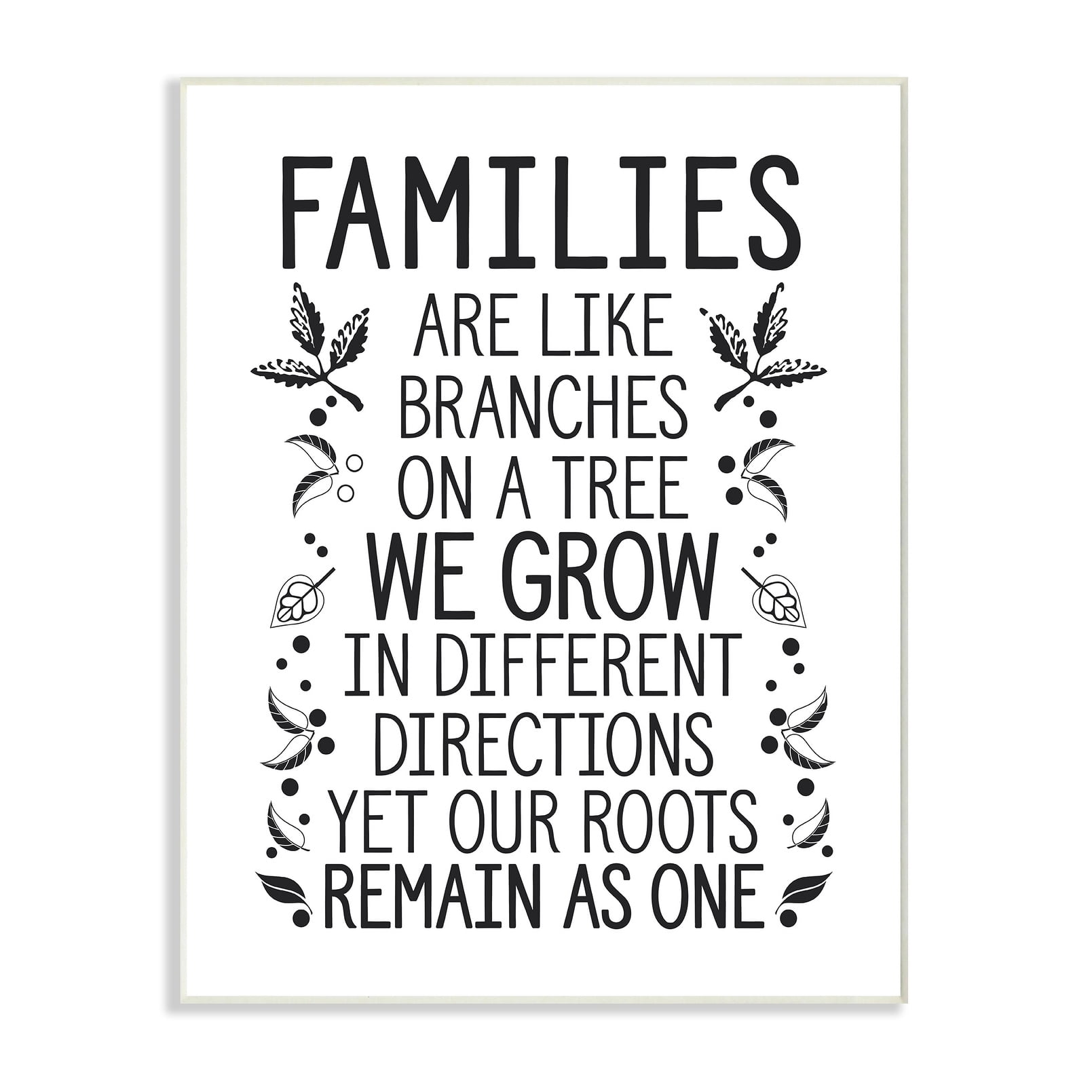 The Stupell Home Decor Collection Families Are Like Branches Wall Art