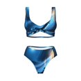 thumbnail image 5 of Honeii A Wolf Barks Out A Window Print Women’s Bikini Set,Two Piece Swimsuit Bathing Suits,Stylish High Elasticity Swimwear for Beach and Pool, 5 of 7
