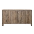 thumbnail image 2 of Crafters and Weavers Lotus Rustic Modern 4 Door Multi Purpose Console in Brown, 2 of 4