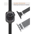 thumbnail image 2 of ORRLBB Apple Watch Band 42mm 44mm 45mm 49mm for Women, Slim & Thin Milanese Loop, 2 of 6