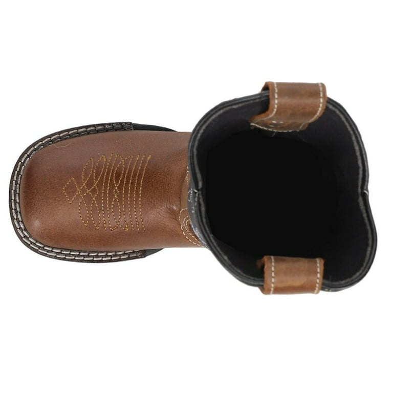  GadwallAR Kids' Leather Western Cowboy Square Toe