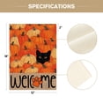 thumbnail image 3 of Sm:)e Fall Garden Flag 12x18 Inch Double Sided - Seasonal Decorative Flag Rustic Autumn Outdoor Yard Decor, Pumpkins and Black Cat, 3 of 7