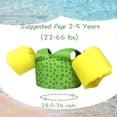 thumbnail image 6 of Emovendo Swim Vest Arm Bands Swim Training Adjustable One Size, Yellow and Green, 6 of 7