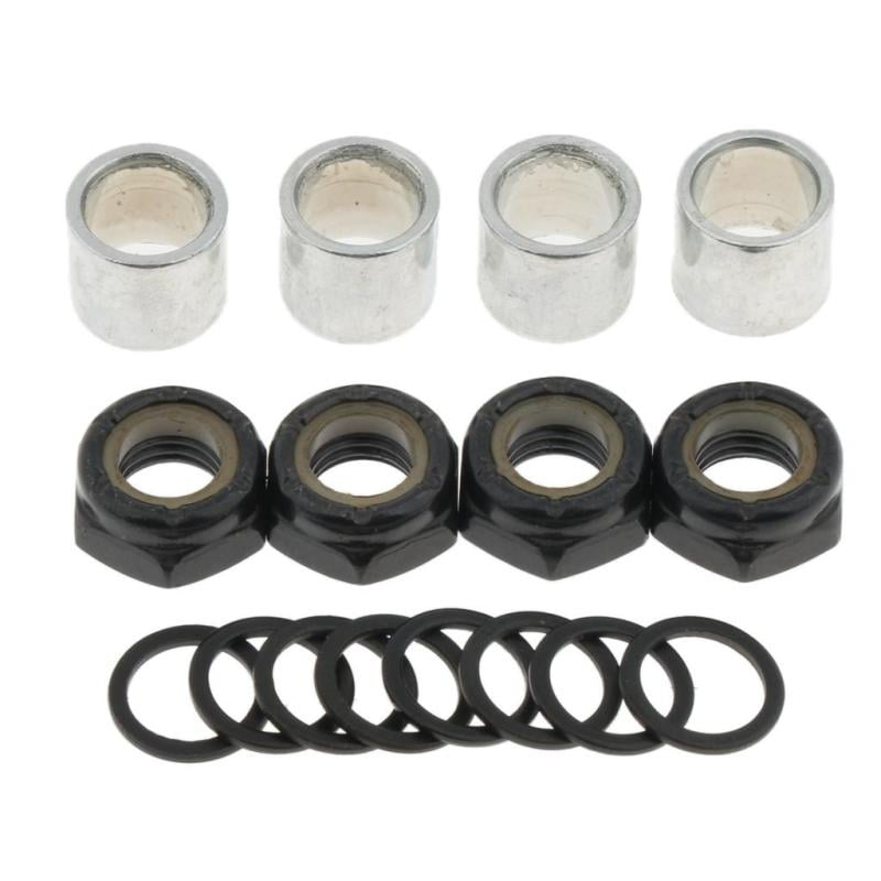 Skateboard Longboard Truck Speed Kit Axle Speed Washers Nuts Spacers