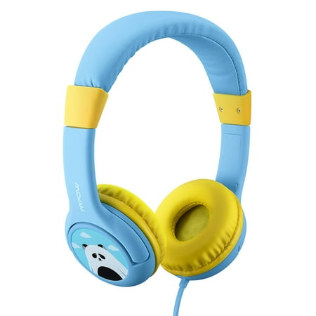 Mpow Kids Headphones, Wired On-Ear Headsets, Volume Limiting Headphones with SharePort and Microphone for iPad iPod iPhone Tablets Laptops Android Smartphones PC Computer