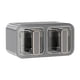 thumbnail image 2 of Caja de condimentos para montar en la pared, botes de especias con cucharas para pollo 2 Rejilla Gris, 2 of 7