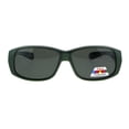 thumbnail image 2 of Polarized Womens Pearl Rectangular 58mm OTG Fit Over Sunglasses Green, 2 of 4