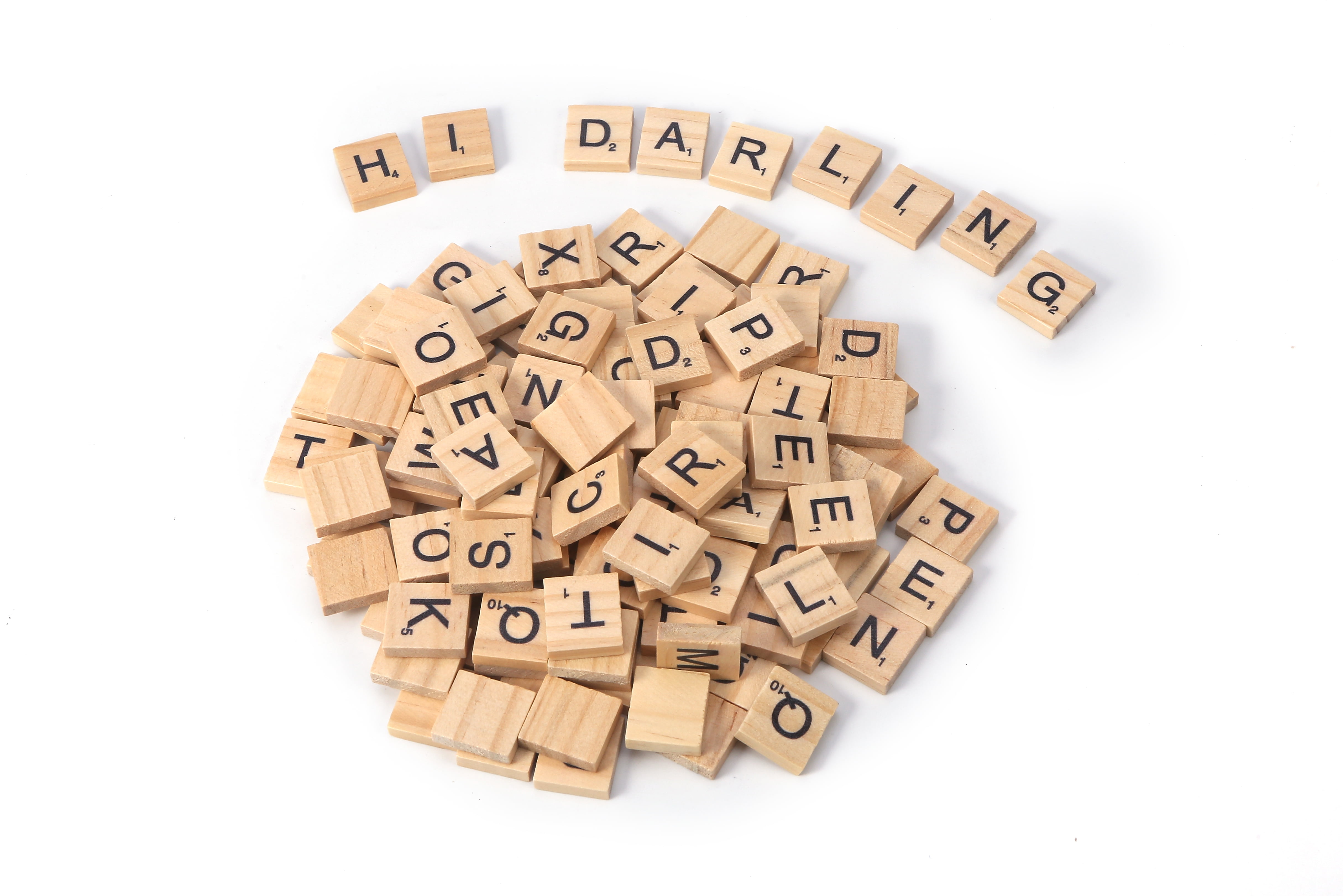 200PCS Board Game Letter Tiles for Crafts