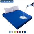 thumbnail image 2 of Sábana bajera ajustable para cama, 100% resistente al agua, fundas de colchón ajustables nórdicas, cuatro esquinas con banda elástica, sábana de varios tamaños Tan Jianjun  unisex, 2 of 2