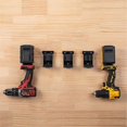 thumbnail image 2 of 5pcs 2-in-1 Tool Hanger Dock Wall-Mounted Battery Holder for B, 2 of 5