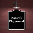 thumbnail image 2 of Nature's Playground BLACK Aluminum Composite Sign 20''x24'', 2 of 9