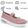 thumbnail image 3 of CHICVOMEY Flats for Women Breathable Mesh Mary Jane Shoes for Women Comfortable Casual & Work Ballet Flats Dressy Shoes, 3 of 6