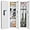 White-Fingerprint, variant on 53.15" Tall Wall Safe Between the Studs 16" Centers, Hidden Wall Safes With Removable shelfs and Adjustable Gun Rack, Digital Keypad Wall Gun Safe for Home Cash, Jewelry, Documents - White