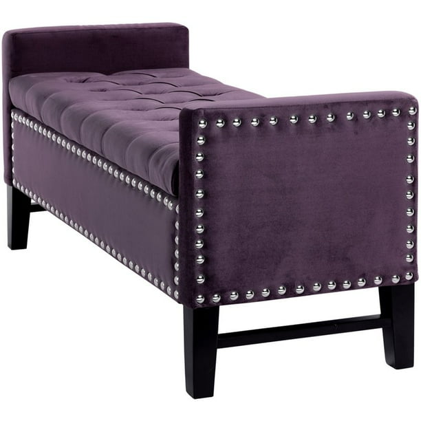 Purple on sale bedroom bench