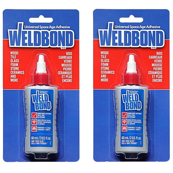 Weldbond Multi-Surface Adhesive 2oz Tube 2 Pack