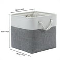 Large Fabric Storage Basket with Rope Handles for Clothes Baby Toys