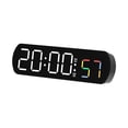 thumbnail image 3 of Reloj Despertador digital BLESIY electrónico Brillo ajustable En blanco y negro, 3 of 8