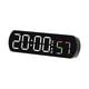 thumbnail image 2 of Reloj de pared LED, reloj electrónico de escritorio, reloj digital multifuncional moderno para En blanco y negro, 2 of 9