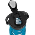 thumbnail image 5 of Lifefactory Botella de agua de vidrio de 16 onzas con tapa abatible activa y funda protectora de silicona Teal Lake, 5 of 5