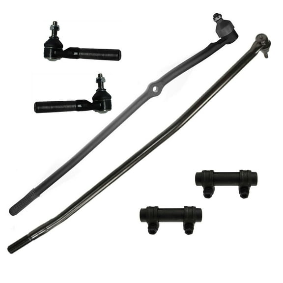 6 Pc Steering Adjusting Sleeves Tie Rod Drag Link Kit Compatible with 4WD Models Fits select: 1998-1999 DODGE RAM 1500, 1998-1999 DODGE RAM 2500