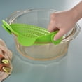 thumbnail image 3 of Filtro de alimentos, cocina doméstica, escurridor de alimentos de silicona, suministros de cocina, eficiencia óptima, 3 of 10