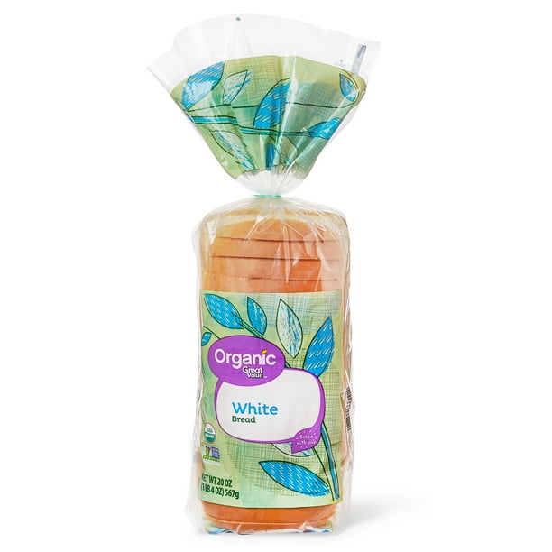 Great Value Organic White Bread, 20 oz
