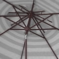 thumbnail image 3 of Safavieh Elsa Fashion Line 9ft Metal Double Top Market Umbrella in Black/White, 3 of 6