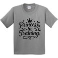 thumbnail image 3 of Inktastic Princess in Training Crown Graphic Youth T-Shirt, 3 of 5