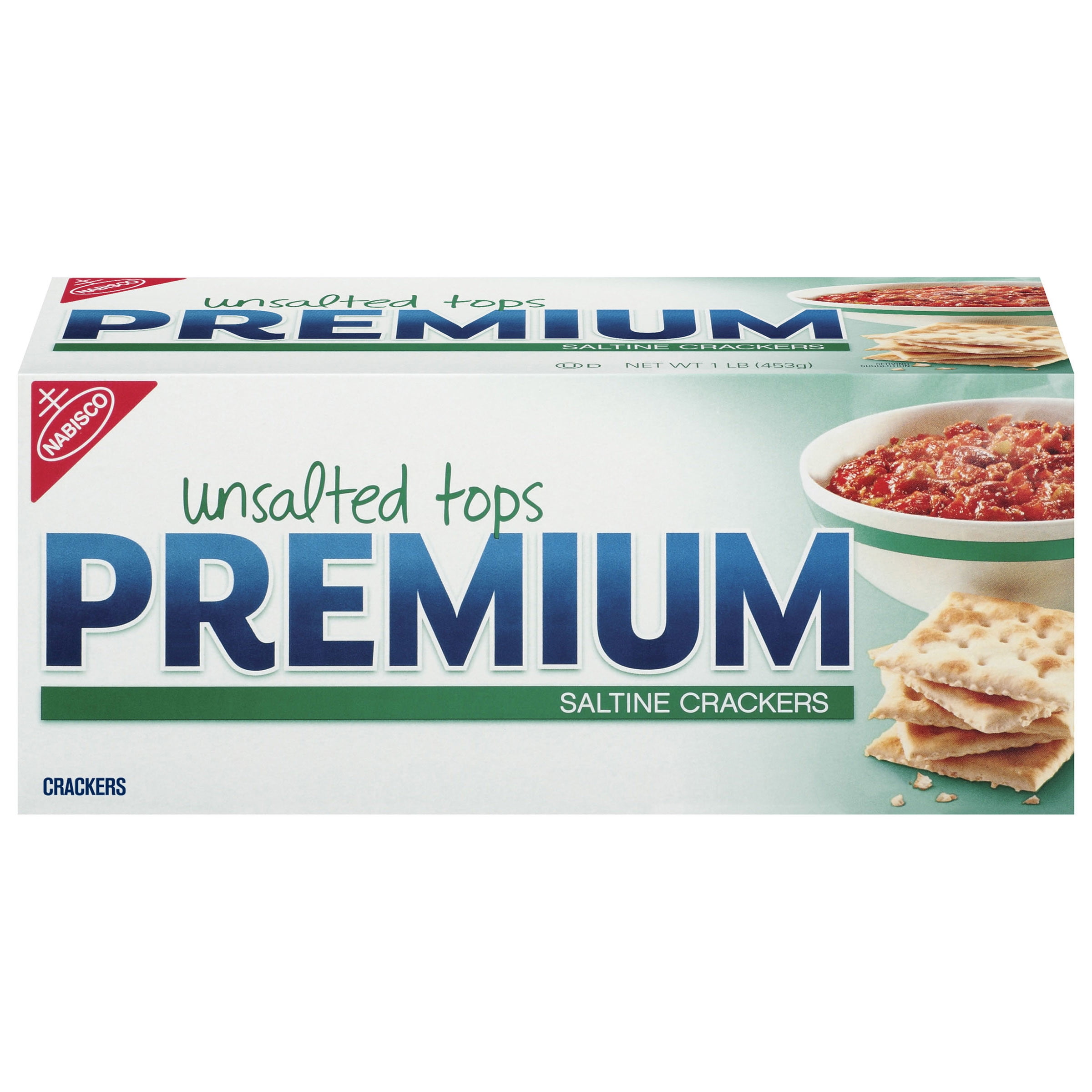 Premium Unsalted Tops Saltine Crackers, 16 oz - Walmart.com