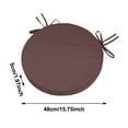 thumbnail image 5 of Round Outdoor Chair Cushions with Ties 14.96'' Waterproof Patio Seat Cushions for Bistro Chairs, Removable Machine Washable Covers, Fade Resistant Garden Furniture Cushions, Non-Slip Round Chair Pads, 5 of 7
