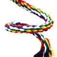 thumbnail image 3 of Perca de cuerda en espiral YONGSHENG para pájaros columpio de algodón para escalada juguetes de pie con campana grande 78,7 pulgadas, 3 of 5