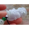 thumbnail image 2 of Certified Lavender Green Burma 100% Natural A Jade jadeite Pendant Dragon Pi Xiu Money Coin Necklace 597381 TN, 2 of 9