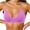 Purple, variant on qolati Sports Bras for Women Adjustable Spaghetti Strap Backless Bralette Ribbed Knit Padded Workout Gym Yoga Bras Tops Everyday Wireless Bras Black L