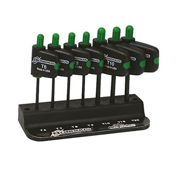 Bondhus 35045 Set of 7 StarPlus Flagdriver Tools, sizes TP6-TP20