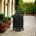thumbnail image 3 of DUKAP RAV 28" Hardside Luggage with Spinner Wheels, Handle and Trolley, Black, 3 of 7