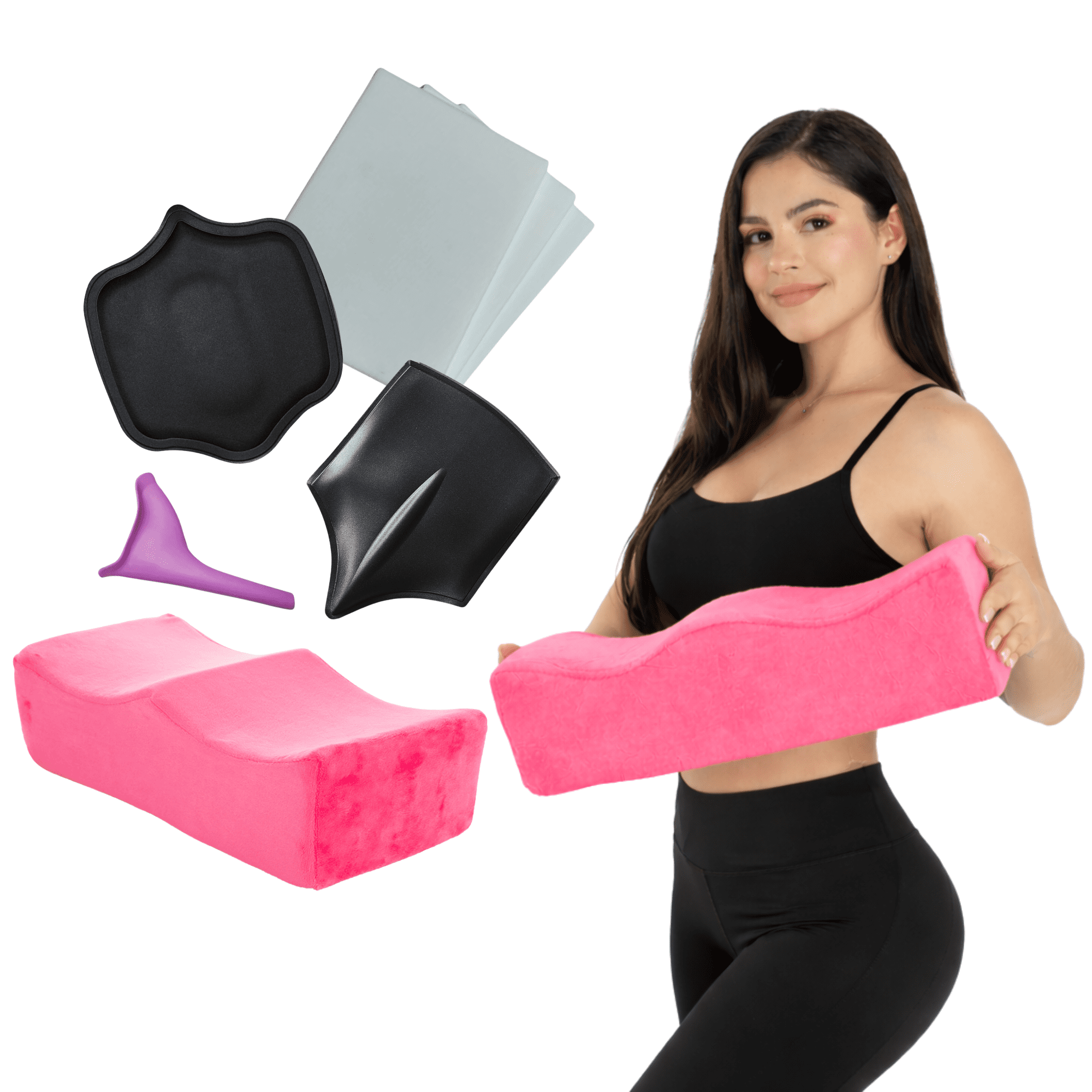BBL Pillow After Surgery Sitting, 7Pcs Dr Approved BBL Pillow for Butt Post Surgery with Lipo Foams Post Surgery and Ab Board Post Surgery Liposuction 360, BBL Recovery Must Haves