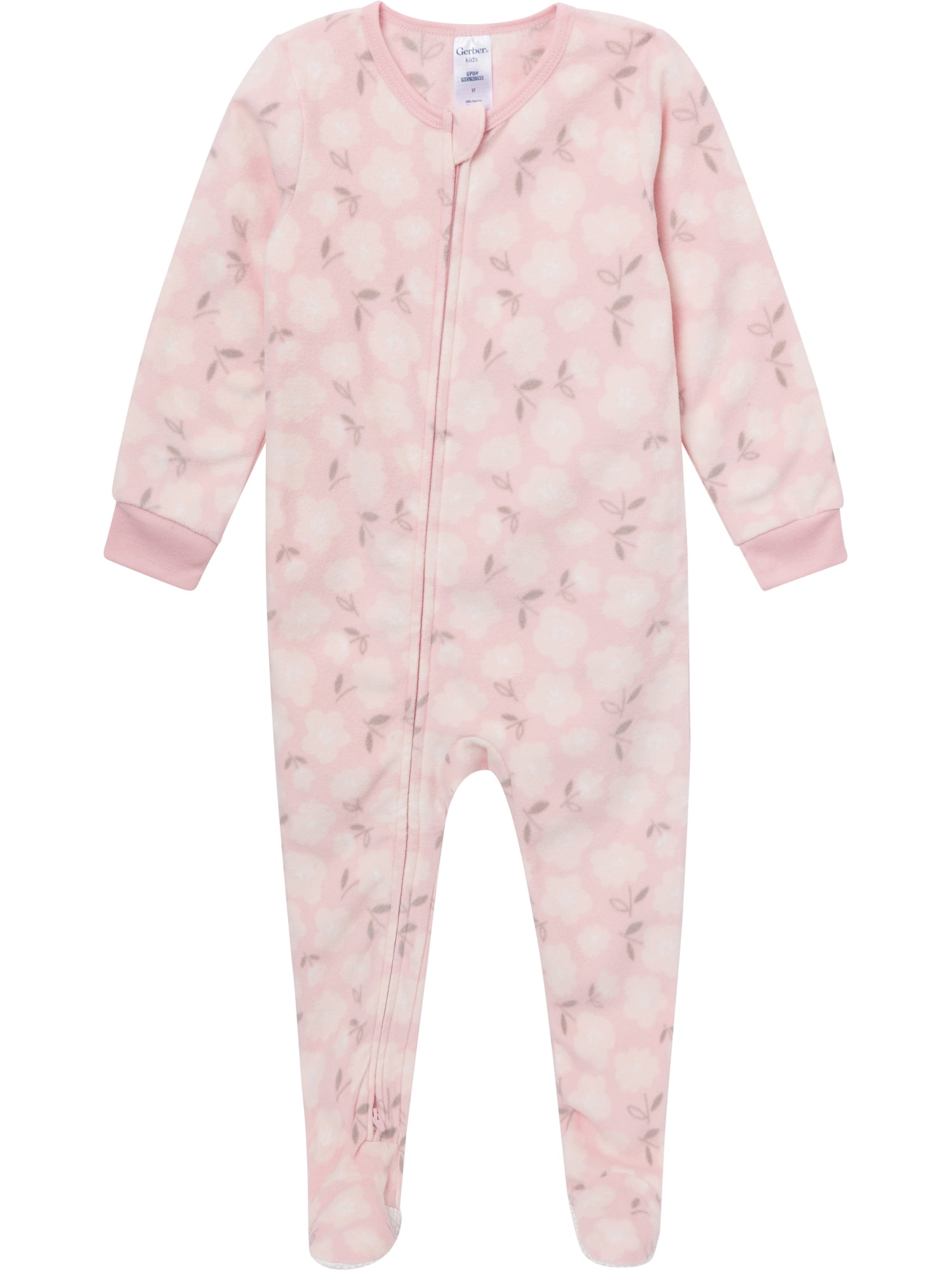 Gerber Baby and Toddler Neutral Microfleece 2-Way Zipper Blanket Sleeper Pajamas, 2-Pack, Sizes 0/3 Months - 5T