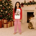 thumbnail image 4 of Lvotionpl Match Family Christmas Pjs, Matching Christmas Pajamas Long Sleeve Top & Pants Set Matching Holiday Family Pajama Xmas Sets, 4 of 5