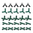 thumbnail image 1 of DOLITY 20 Pieces Gardening Frame Joints Pole Connector 5 Types Stable Support 0.43 inch, 1 of 9