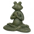 thumbnail image 5 of Northlight 14" Gold Verdigris Yoga Frog Outdoor Garden Statue, 5 of 5